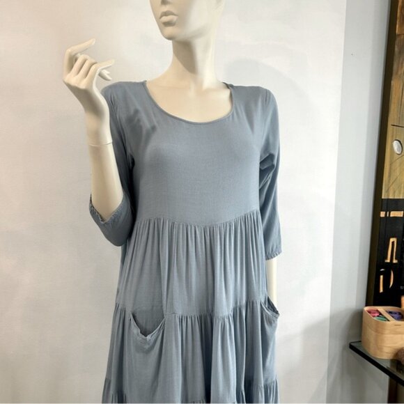 Bohemian Multi-Tiered Maxi Dress - Picture 4 of 11